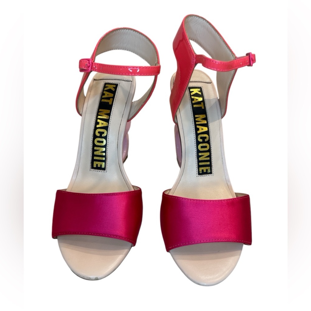 Kat Maconie Jade patent leather pink sandals size US 6 - Picture 3 of 11
